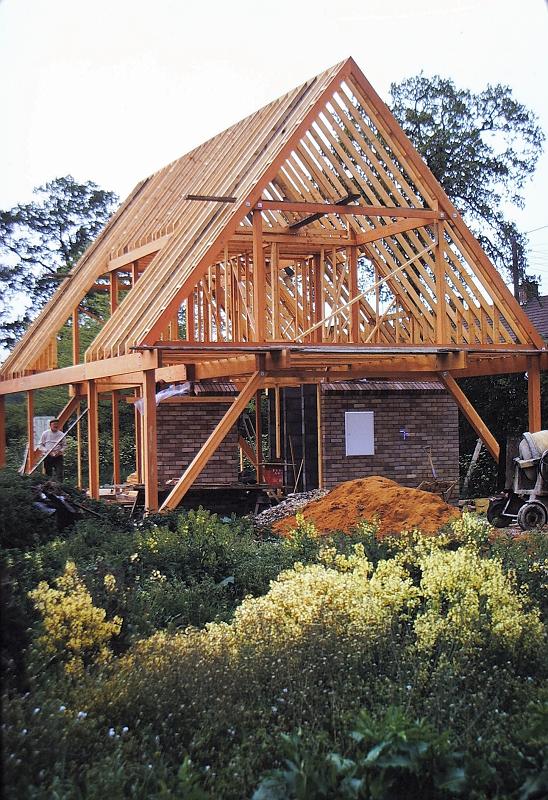 Delta constr.jpg - ... ready for battens and roof slates